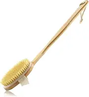 Bath Body Brush Back Scrubber with Comfy Bristle Long Handle Ge le Body Massager Wet or Dry Brushing Back Scrubber for Shower