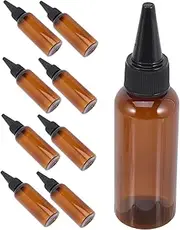 10pcs Hair Oil Applicator Bottles - Transparent Squeeze Bottles for Precise Application of Hair Dye - Oils & Treatments Refillable Plastic Hair Care Bottles with Wrist Strap