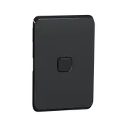 Clipsal Iconic Series Cover Frame - 1 Switch - Iconic Black - 3041C-XB