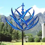 Modern Harlow Wind Spinner Rotator Minimalist Wind Solar Spinners Lawn