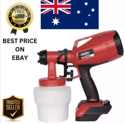 NEW Ozito PXC 18V Paint Spray Gun PXSGS-018 - Tool Only Sprayer Cordless Action