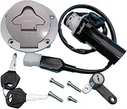 Ignition Switch Key Fuel Gas Cap Seat Lock Set Compatible with Yamaha YZF-R3 YZF R3 YZFR3 2015 2016 2017 2018 Z992