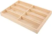 Kichvoe Wooden Sunglasses Organizer with Compartments Eyeglasses Display Tray for Efficient Storage and Easy Access Stylish Storage for All Sunglass Styles