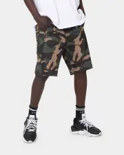 [The Anti Order] The Anti Order Schoolyard Cargo Shorts Woodland Camo - Size 28 28 Woodland Camo