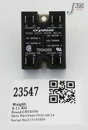 23547 CRYDOM QUAD SOLID STATE RELAY (NEW) TD2420Q