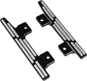 Set of 2 RC 1:12 Car Pedals, Side Metal Steps, Spare Parts for Car Model Accessories for MN78 MN82 LC79, Black