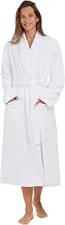 [MONARCH] Plush Lined Microfiber Spa Robe - Unisex Luxury Hotel Bathrobe