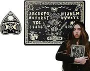 Spirit Board Game, Miniature Wooden Divination Board, Metaphysical Divination Tools Dowsing Home Decoration for Witch & Christmas