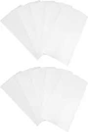 LIFKOME 100pcs Bubble Filled Cotton Sealable Dustproof Ties Stackable Basket Packing Foldable Pouches Wrap Inflatable Display Shipping Foam Pouches Store Selling Card Pearl Cotton White