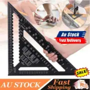 7/12'' Aluminum Alloy Speed Square Triangle Angle Protractor Guide Ruler IH