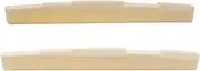 [Musiclily] Pro 73.15mm Universal Compensated Bone Saddle for 6-String Acoustic Guitar, Ivory(Set of 2)