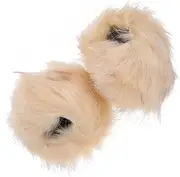 [LIFKOME] Fluffy Wrist Cuffs for Women Faux Fur Arm Warmers Winter Arm Sleeves Cozy Stylish