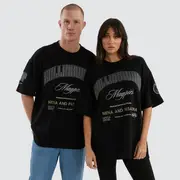 [Nena and Pasadena AFL] Collingwood Magpies AFL Game-On Loopback Tee Jet Black