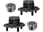 Front and Rear Wheel Hub and Bearing Kit For 01-05 Honda Civic GX DX LX PJ95N5 (for: Honda Civic)