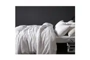 100% Linen White Quilt Cover Set by Vintage Design Homewares