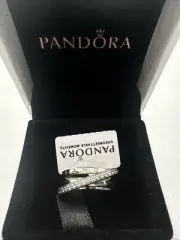 Authentic Pandora Crossover Pavé Triple Band Ring size 52