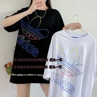 在飛比找Yahoo!奇摩拍賣優惠-adidas愛迪達 三葉草 短袖T恤 純棉 圓領上衣 寬鬆復