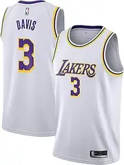 Outerstuff Anthony Davis Los Angeles Lakers White #3 Kids 4-7 Away Swingman Jersey