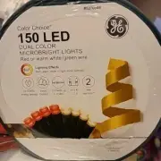 GE Color Choice 150-Count Dual Color Red Or Warm White LED MicroBright Light New