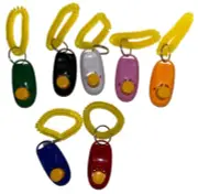 Dog Training Agility Trainer Click 7 Pack Multicolor with Wrist Bands Clicker