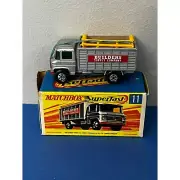 Vintage Matchbox Superfast No11 Mercedes Scaffolding Truck w org box !