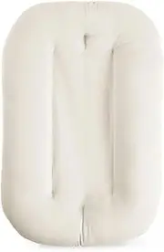 Baby Lounger for Newborn, Bionic Design Baby Lounger, Soft Organic Cotton Breathable Lounger for Infants 0-18 Months (White)