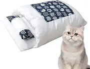Cocoon Pet Bed with Pillow – Cozy Winter Tunnel Cat Cave Sleeping Bag, Soft and Warm Nest for Indoor Cats, Ideal for Napping and Hiding, Comfortable Cat Bed for Cold Weather