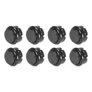 Momentary Game Push Button Switches Game Small Button 30mm/Black/8 Pcs