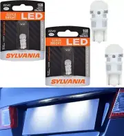 Sylvania ZEVO LED Light 168 White 6000K Two Bulbs License Plate Tag Upgrade OE
