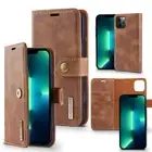 For iPhone 13 Pro Max 12 11 XR Flip Holder Card Slots Magnetic Wallet Phone Case