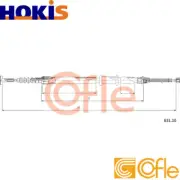 CABLE PARKING BRAKE 631.10 FOR FIAT BRAVO PALIO/Weekend/WEEKEND/ALBEA SIENA 1.4L