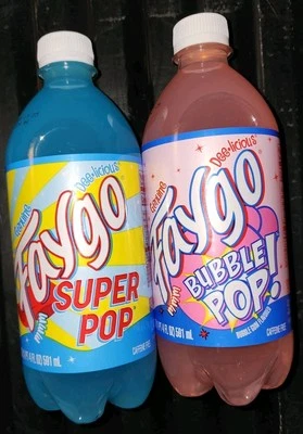 *NEW FAYGO* 20oz Bubble Pop & Super Pop Lot of 2