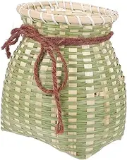 BESPORTBLE Portable Bamboo Fishing Bucket Convenient Outdoor Container for Shrimp Fish Easy to Clean Lightweight Durable Design for Camping Fishing Activities Large