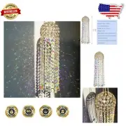 Gift-Ready Crystal Wind Chimes - 17-Inch Pendant Enhancing Room Elegance