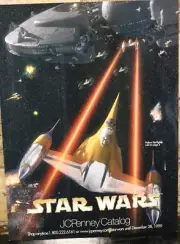 JCPenney STAR WARS Catalog ~ Naboo Starfighter Cover ~ Rare ~ Original ~ 1999