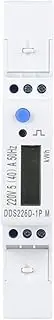 KAVJU 1P M LCD 50/60 Hz Single-phase Din-rail Energy Meter 40A 45A 110V 120V 220V 230V 240V 2000 imp/kWh