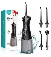 COSLUS Water Dental Flosser Pick for Teeth: 4 Modes Cordless Portable 300ML