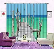 3D Coastal sky7 Blockout Photo Curtain Printing Curtains Drapes Fabric Window AU
