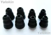 8pcs (M-SLB) Triple Flange Replacement Ear Tips Buds for Klipsch S2m Earphones.