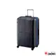 CROWN 皇冠 23吋彩色鋁框行李箱 旅行箱 黑色深藍框