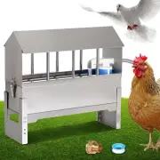 Automatic Chicken Waterer Feeder Dispenser Stainless Steel Metal Chicken Water..
