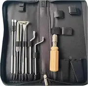 Piano Tuning Combination Tool, Piano Grand Regulation Pin Wrench Combination Carding String Hook Spoon Nail (9pcs)