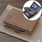 Long Men's Leather Zipper Wallet Multi Card Holder Coin Purse Pocket Billfold US
