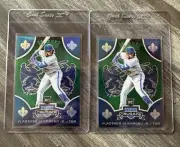 2019 PANINI CRUSADE VLADIMIR GUERRERO JR GREEN ROOKIE 2 Card Lot /50 #21