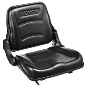 Universal Forklift Seat, Fold Down Tractor Seat with Adjustable Angle Back and Micro Switch, 16-34 cm Extended Slot Comfortable Forklift Seat for Tractor Loader
