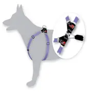 BlackDog Wear Dog Harness Step in Style XSmall Purple