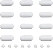 tunghey 20Pack Toilet Seat Bumpers Set Universal Toilet Lid Cushions Pads Anti-Noise Replacement Seat Lid Buffers for Home Hotel Bathroom (White)