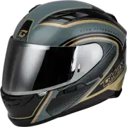 GMAX F19841027-DOT FF-98 AFTERSHOCK HELMET GREY/METALLIC GOLD XL