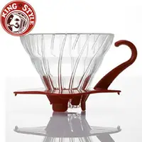 在飛比找樂天市場購物網優惠-金時代書香咖啡 HARIO V60紅色01玻璃濾杯 VDG-