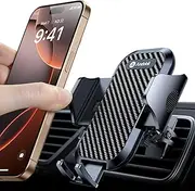 andobil Car Phone Holder [2025 Improved Air Vent Clip] Car Phone Holder [100% Secure Grip] for iPhone 16 Pro Max 15 14 13 12 11 Galaxy S24 Ultra